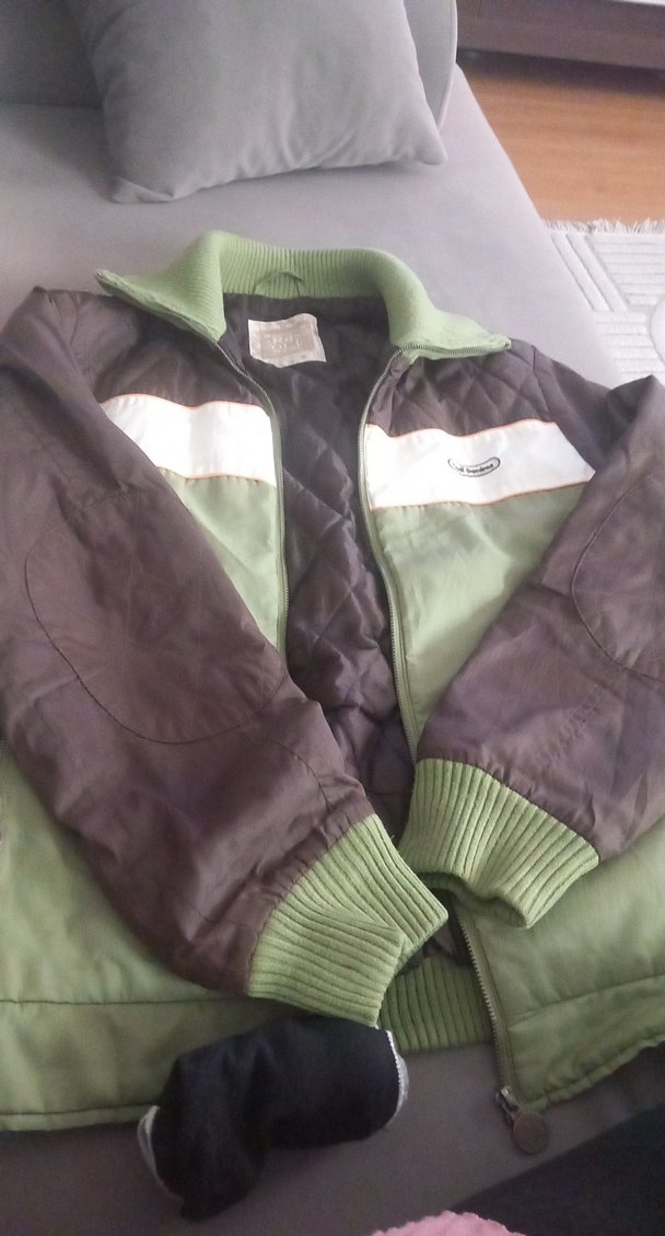 Gri Erkek Kapüşonsuz Fermuarlı mont - Görsel 3