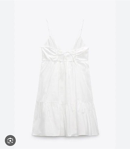 Zara Zara Beyaz elbise