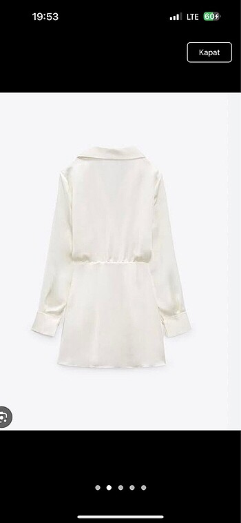 xs Beden Zara Saten Elbise