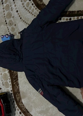 Siyah Erkek Çocuk Kürklü Kışlık Mont - Görsel 6