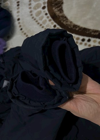 Siyah Erkek Çocuk Kürklü Kışlık Mont - Görsel 7