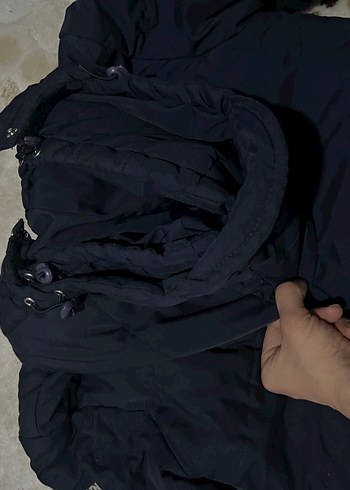 Siyah Erkek Çocuk Kürklü Kışlık Mont - Görsel 4