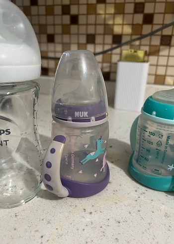 Bebek Biberonları Seti, Farklı Renk ve Modeller - Görsel 5