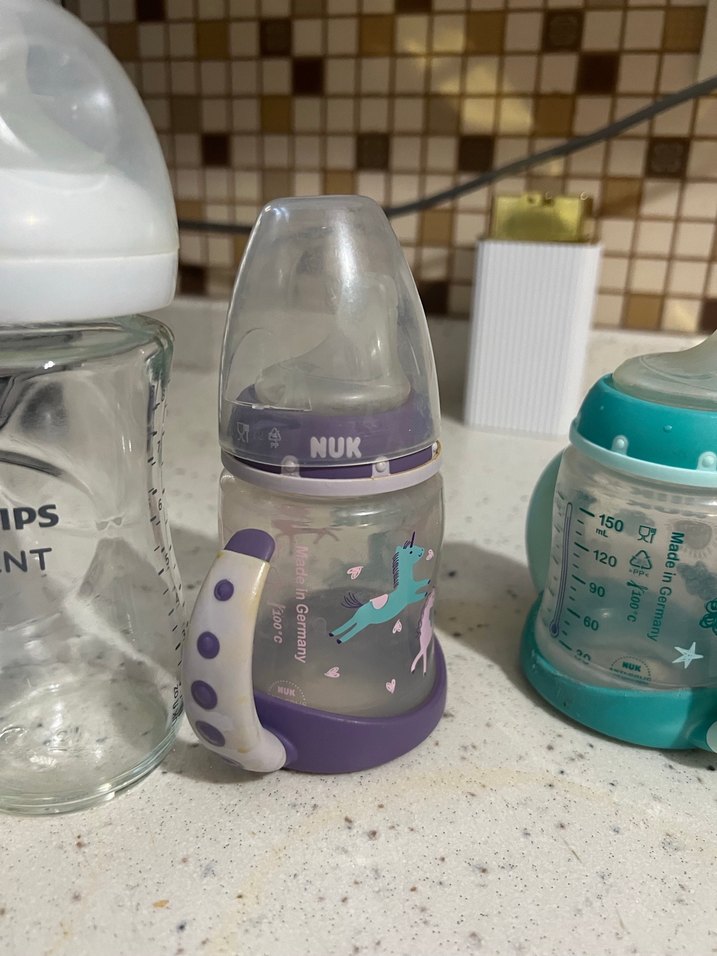 Bebek Biberonları Seti, Farklı Renk ve Modeller - Görsel 5