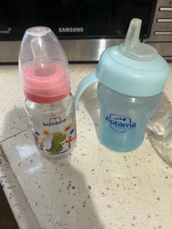 Bebek Biberonları Seti, Farklı Renk ve Modeller - Görsel 2