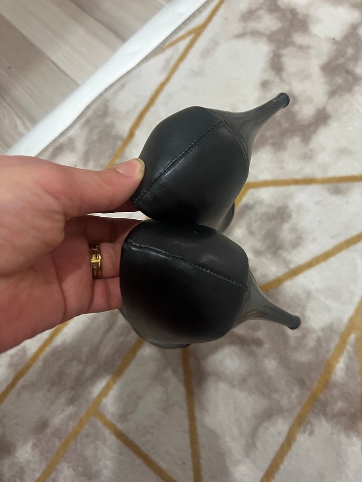 Klasik Siyah Stiletto Ofis Ayakkabısı - Görsel 4