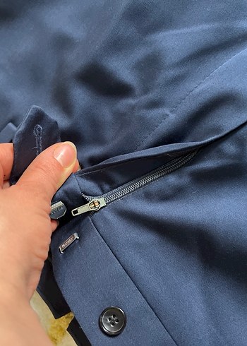 Gri Regular Fit Erkek Pantolon Fermuarlı - Görsel 2