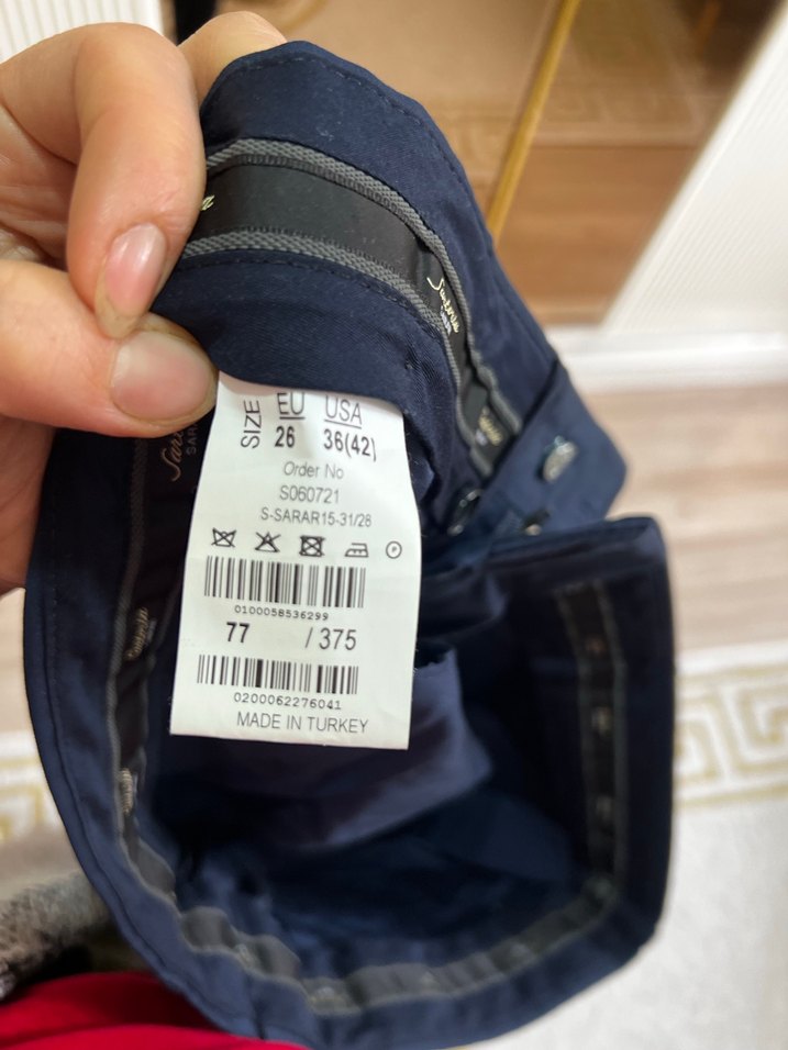 Gri Regular Fit Erkek Pantolon Fermuarlı - Görsel 4