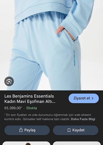 Buz mavisi Rahat Kesim Kadın Eşofman Altı