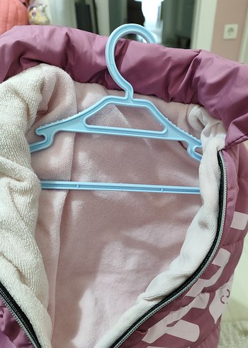 Kız Çocuk Fermuarlı Pembe Yelek - Görsel 3