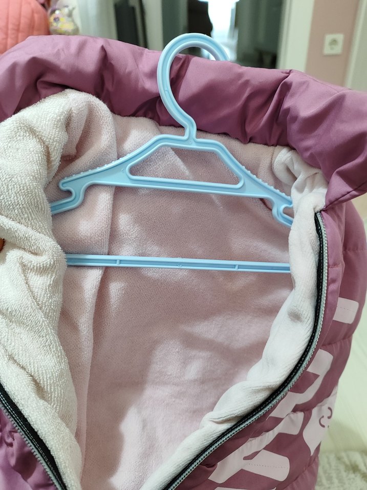 Kız Çocuk Fermuarlı Pembe Yelek - Görsel 3