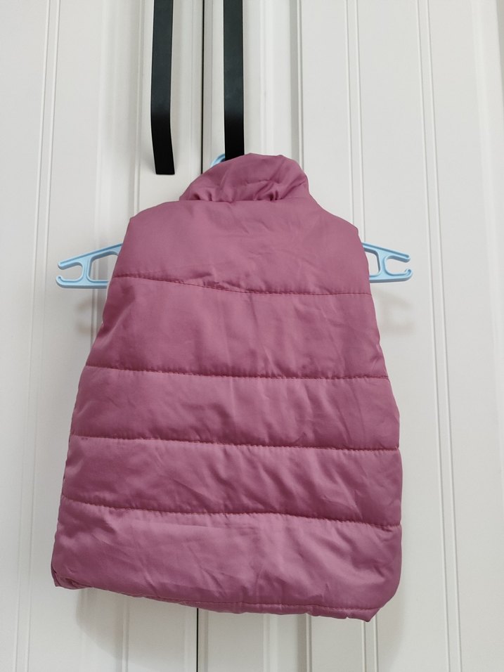 Kız Çocuk Fermuarlı Pembe Yelek - Görsel 2