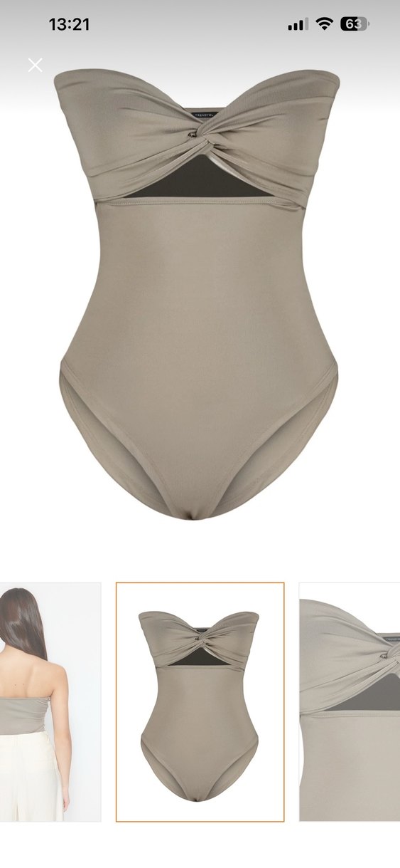 Bej Kadın straplez çıtçıtlı bluz - Görsel 3