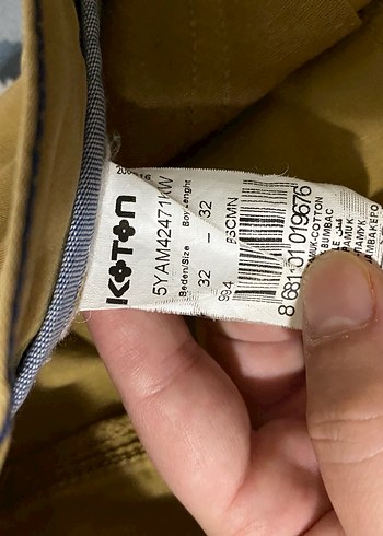 32 Beden Erkek Pantolon