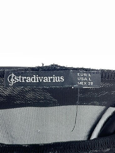 l Beden siyah Renk Stradivarius Bluz %70 İndirimli.