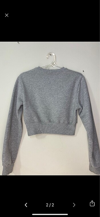 Addax CROP SWEAT - Gri