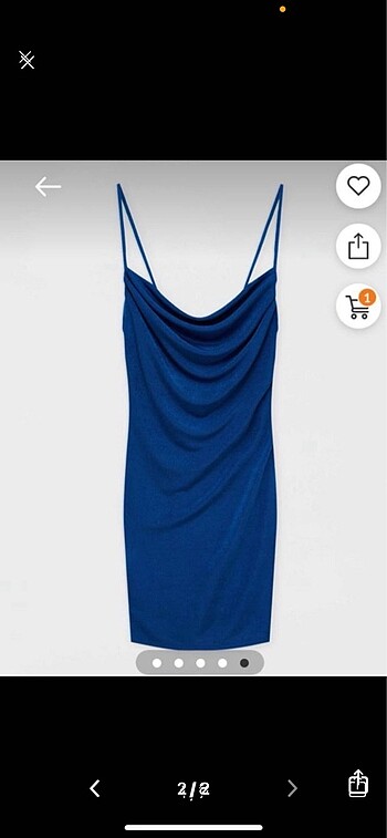 Pull and Bear pullbear mini mavi elbise