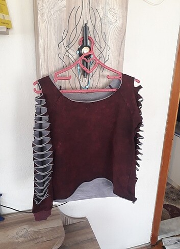 Tarz bordo bluz