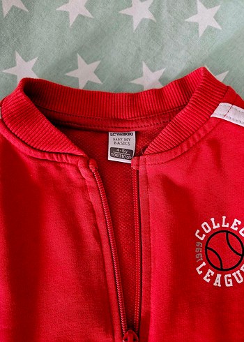 Erkek Çocuk Kırmızı Fermuarlı Yelek - Görsel 4