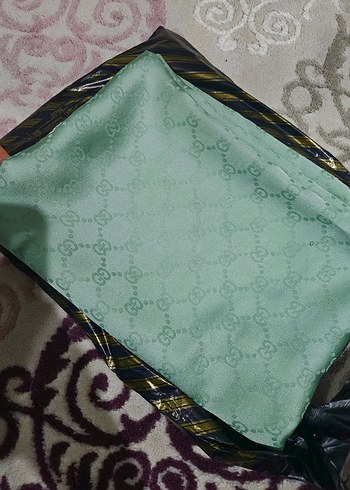 şu yeşili Kadın Şal - Görsel 4