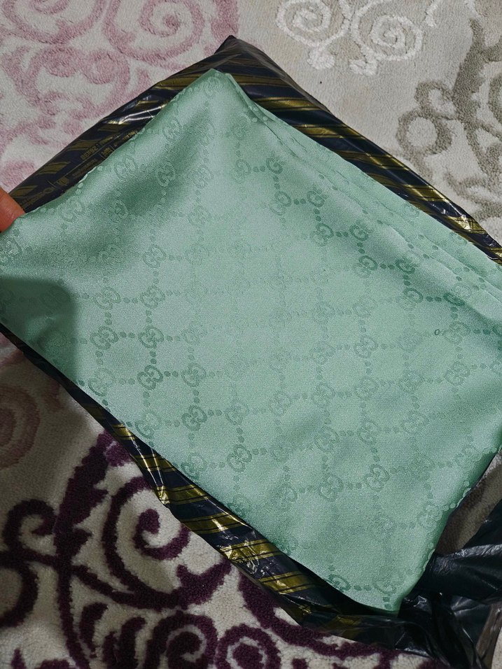 şu yeşili Kadın Şal - Görsel 4