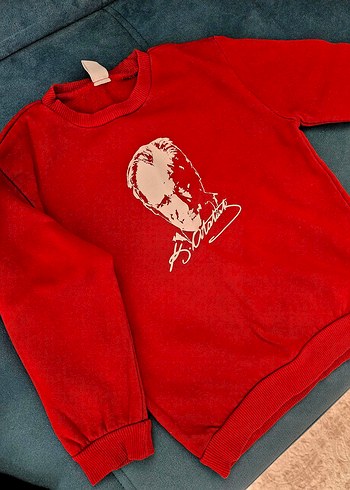 Atatürk baskılı sweatshirt - Görsel 2