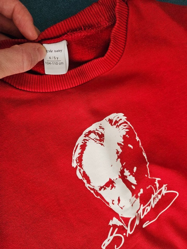 Atatürk baskılı sweatshirt - Görsel 3