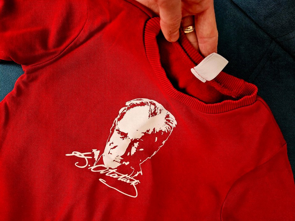 Atatürk baskılı sweatshirt - Görsel 4