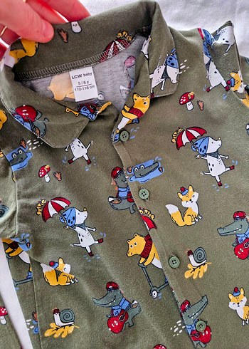 Renkli Baskılı Erkek Çocuk Pijama Takımı - Görsel 3