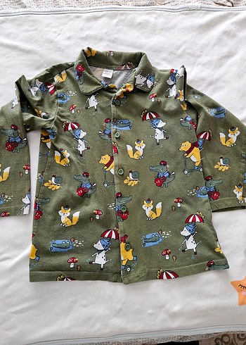 Renkli Baskılı Erkek Çocuk Pijama Takımı - Görsel 4