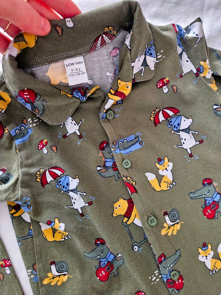 Renkli Baskılı Erkek Çocuk Pijama Takımı - Görsel 3