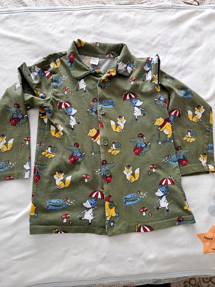 Renkli Baskılı Erkek Çocuk Pijama Takımı - Görsel 4