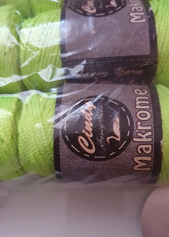 Beden Neon Yeşil Makrome İpi 6'lı Paket