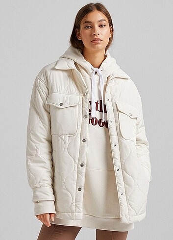 Bershka Bershka kapitone ceket