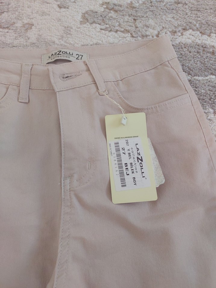 Bej Regular Fit Kadın Kumaş Pantolon - Görsel 2