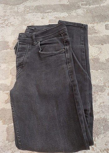 Gri Erkek dar Kesim Kot Pantolon - Görsel 6