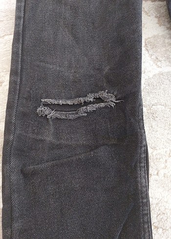 Gri Erkek dar Kesim Kot Pantolon - Görsel 4