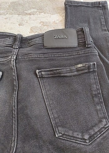 Gri Erkek dar Kesim Kot Pantolon - Görsel 5