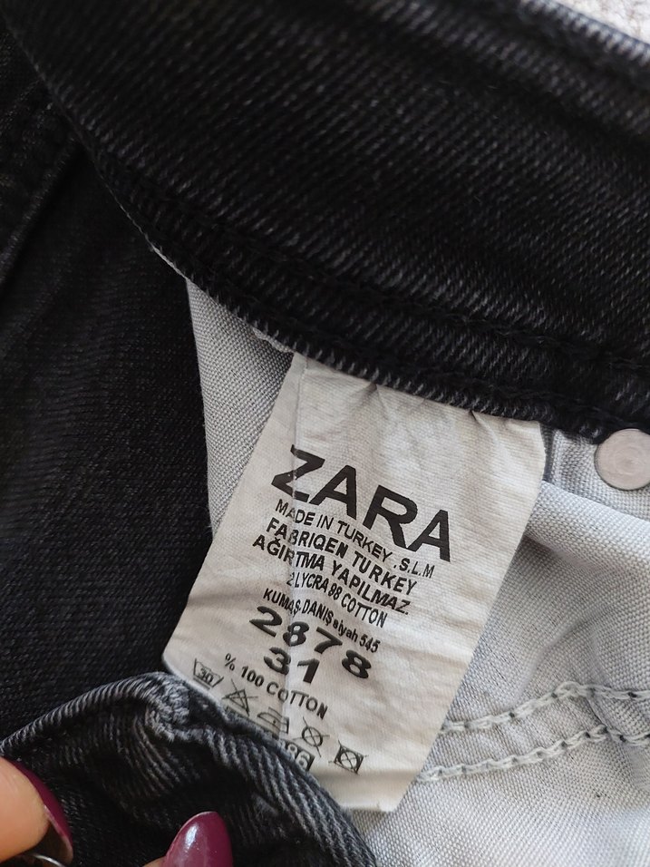 Gri Erkek dar Kesim Kot Pantolon - Görsel 2