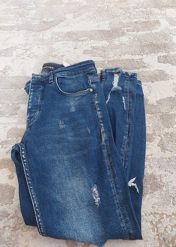 Yırtık Detaylı erkek Kot Pantolon - Görsel 4