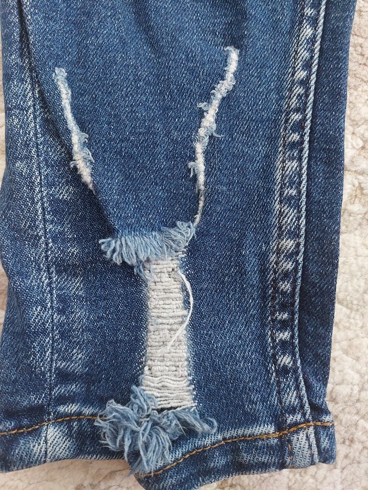 Yırtık Detaylı erkek Kot Pantolon - Görsel 2