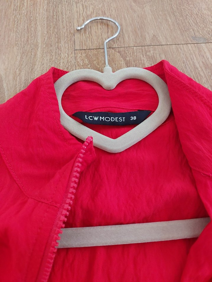 Kırmızı Uzun Kollu tunik - Görsel 2