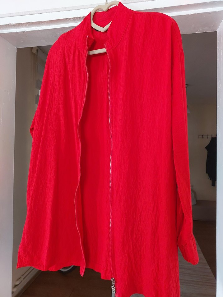 Kırmızı Uzun Kollu tunik - Görsel 3