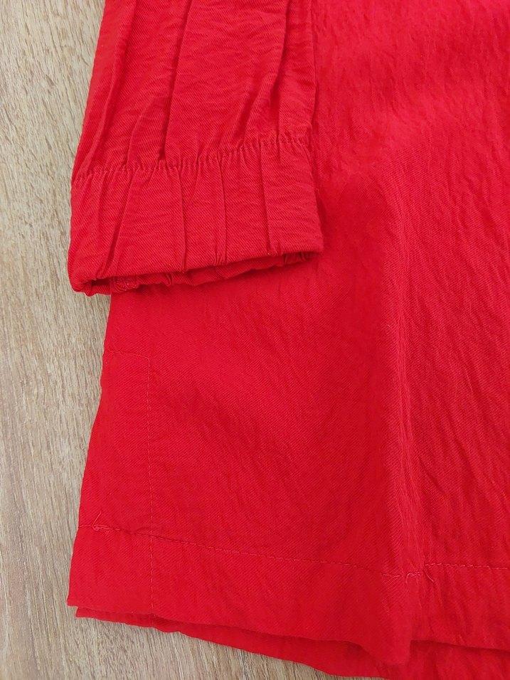 Kırmızı Uzun Kollu tunik - Görsel 5