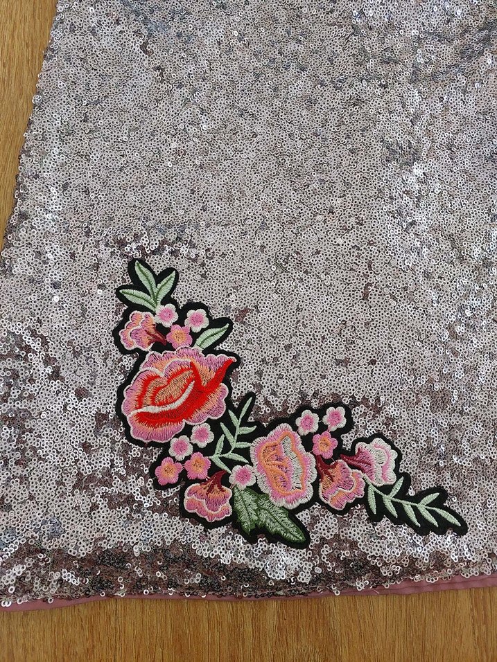 İşlemeli Payetli Mini Etek - Görsel 2