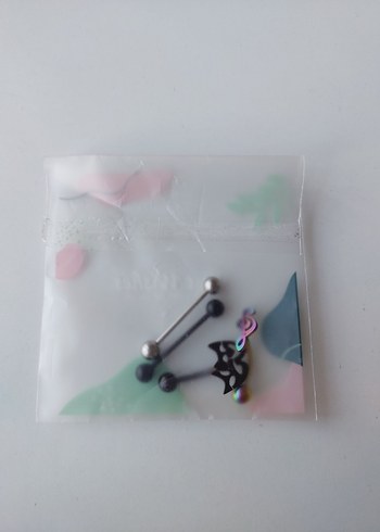 4 adet Renkli Rock Punk göbek Piercing - Görsel 6