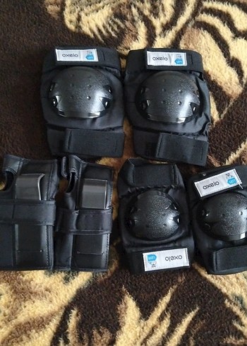 Oxelo Siyah Biker Dizlikler Velcro Kapatma - Görsel 5