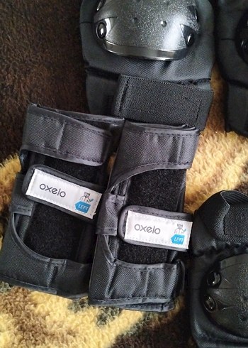 Oxelo Siyah Biker Dizlikler Velcro Kapatma - Görsel 4