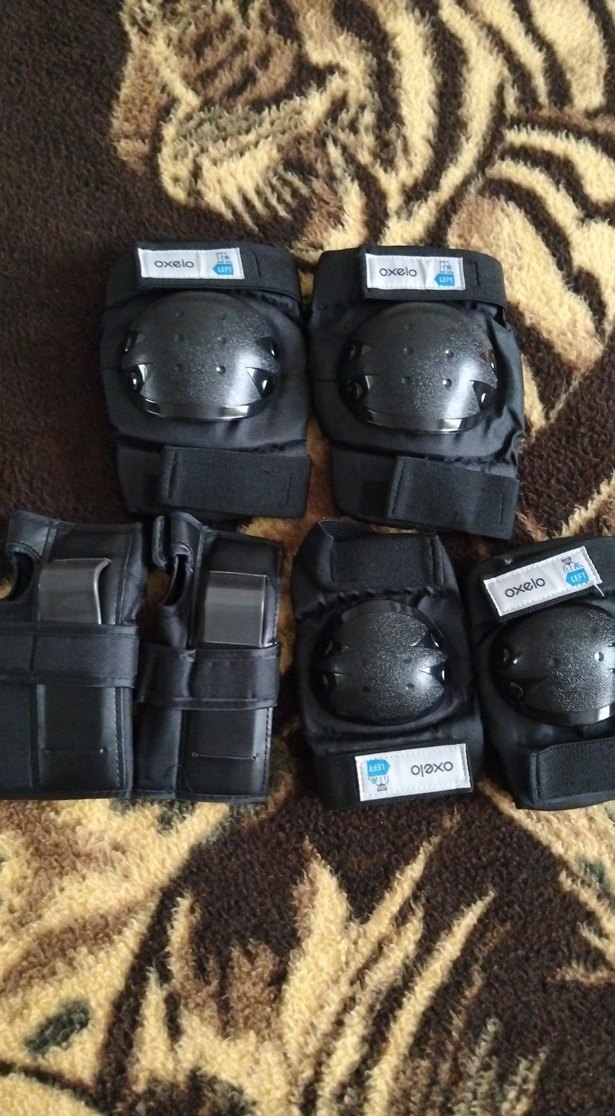 Oxelo Siyah Biker Dizlikler Velcro Kapatma - Görsel 5