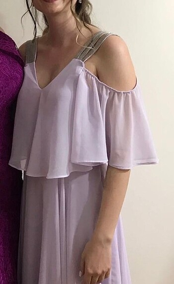 Koton şifon elbise lila